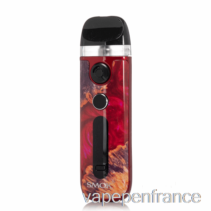 Smok Novo 5 30w Système De Pod Stylo Vape En Bois Stabilisateur Rouge